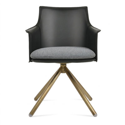 Briancon Stick Swivel Arm Chair