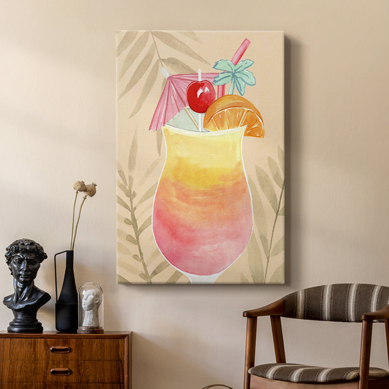 Tropical Cocktail IV - galerie sur mesure, H 48 po x l 32 po