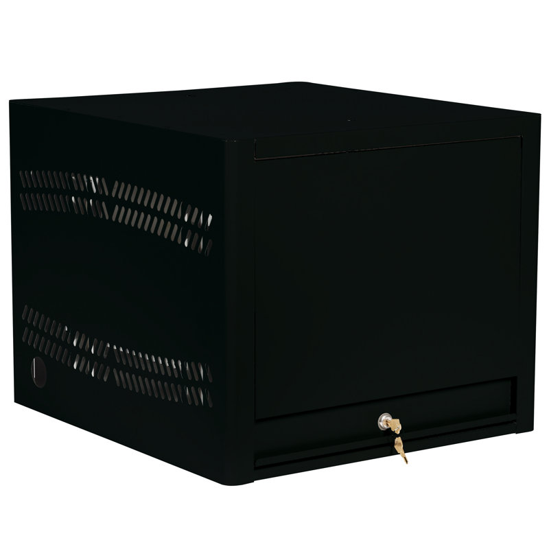 20 in. H x 17 in. W Laptop/Tablet Storage Cart, Black