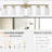 Modern 6- Golden Bathroom Vanity , Frosted Glass Shades, Wall Mounted Illumination Fixture,-1259709911-1259709908-1259709914