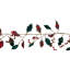 6'' in. Faux Holly Garland