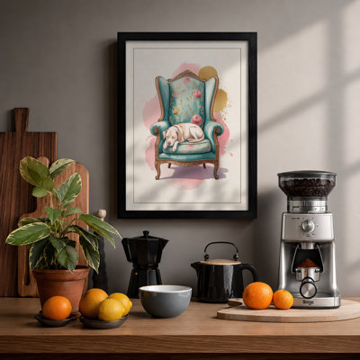 Wingback Comfort Eclectic - Framed Print