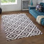 Tapis à motif de losanges abstrait Modway Alika-1082358173-1108004506