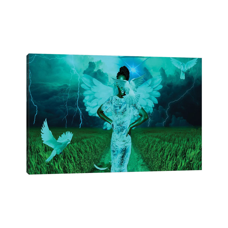 Angel Of The Storm by Yvonne Coleman Burney - Wrapped Canvas Gallery-Wrapped Canvas Giclée