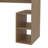 Natural Oak Computer Desk with Open Storage and Open Shelf