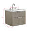 Liljan 24'' Wall-Mounted Single Bathroom Vanity with Engineered Stone Top-559609232