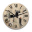 Horloge murale en bois massif Stebbins-840271354
