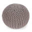 Repose-pieds tricoté en coton tricoté 20X20 brun - confectionné, confortable pour la chambre de bébé, salon polyvalent, profond de 20 pouces, large, 14 hauteurs, siège et repose-pieds