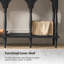Uirich 47'' Transitional Arched Console Table  with Solid Wood Spindle Legs-1920446239