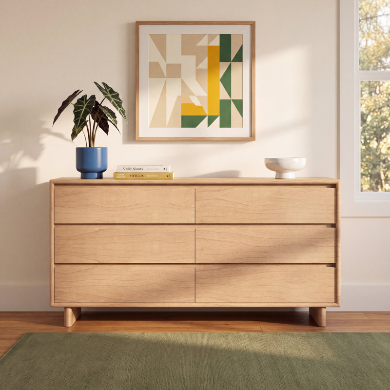 Soleil 6 - Drawer Dresser, Natural