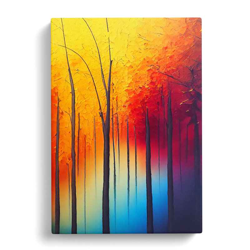 Autumn Forest In Colour - Wrapped Canvas, 76cm H x 50cm W x 3cm D