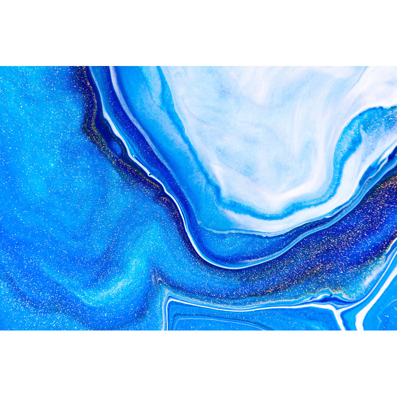 Fluid Art Texture by Galina Timofeeva - Wrapped Canvas Painting, 30cm H x 46cm W x 3.8cm D