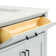 Jameal 30'' Solid Wood Single Bathroom Vanity with 0.75'' Carrara Marble Top, Rectangular Sink