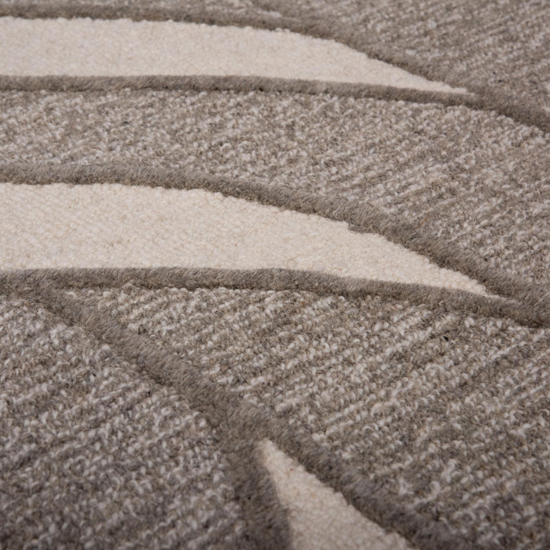 Tapis 100% laine touffeté à la main, Rectangle 5 pi x 7 pi 6 po