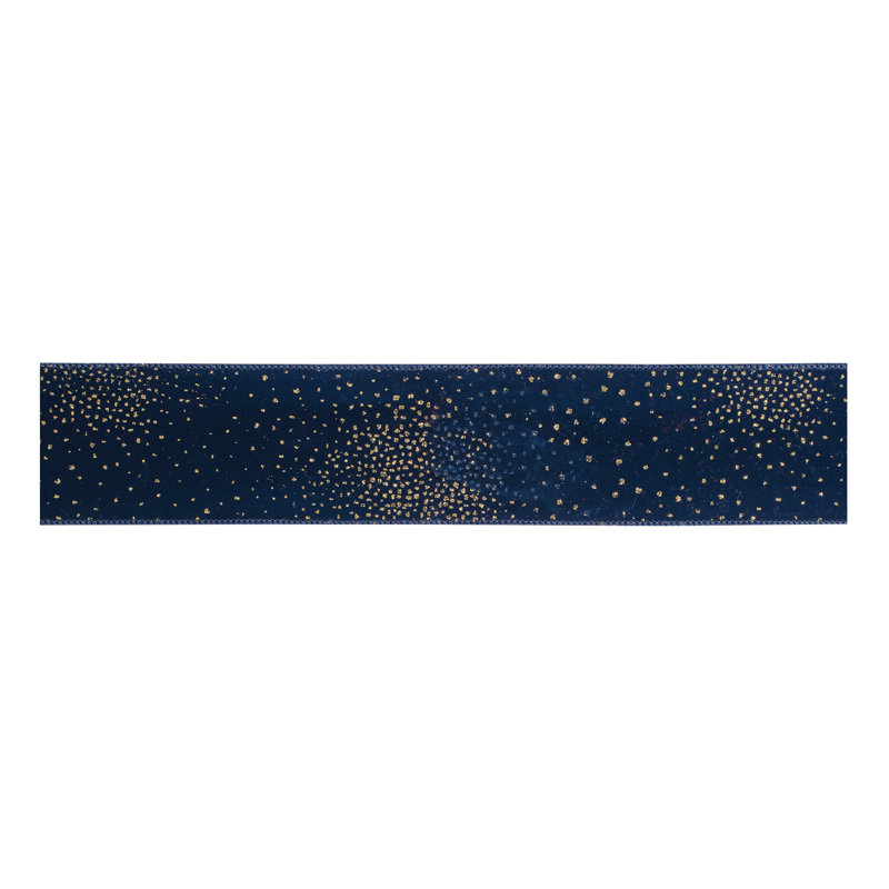 Ruban de polyester moucheté 2,5 po x 10 po