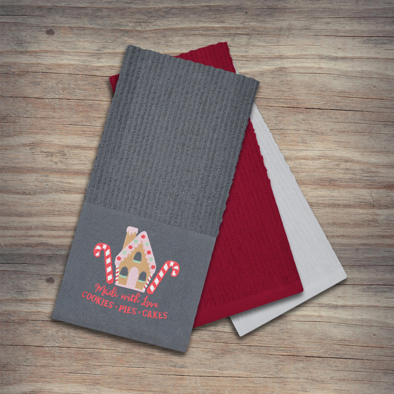 Cotton Tea Towel Kitchen Towel, Grey