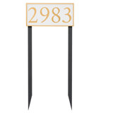 Washington 1-Line Lawn Address Sign