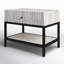 Oldham 1 - Drawer Metal in White/Black