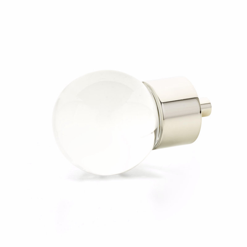City Round Knob, Polished Nickel