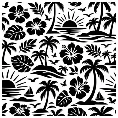 Housses de couette feuilles de palmier tropicales