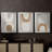 Sun Temple I  -Custom Framed  Wrapped Gallery Canvas - 3 Pieces