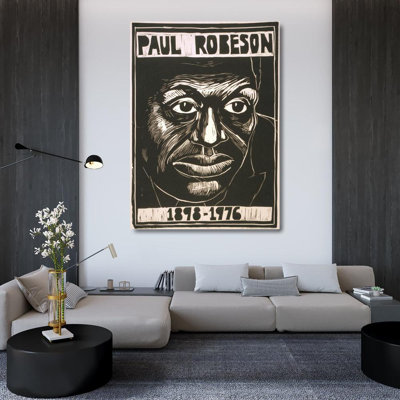 "Paul Robeson, 1898-1976" by  Rachael Romero - Gallery Wrap Canvas Wall Art
