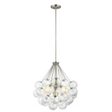 Lustre sphérique unique à 3 lumières Logan