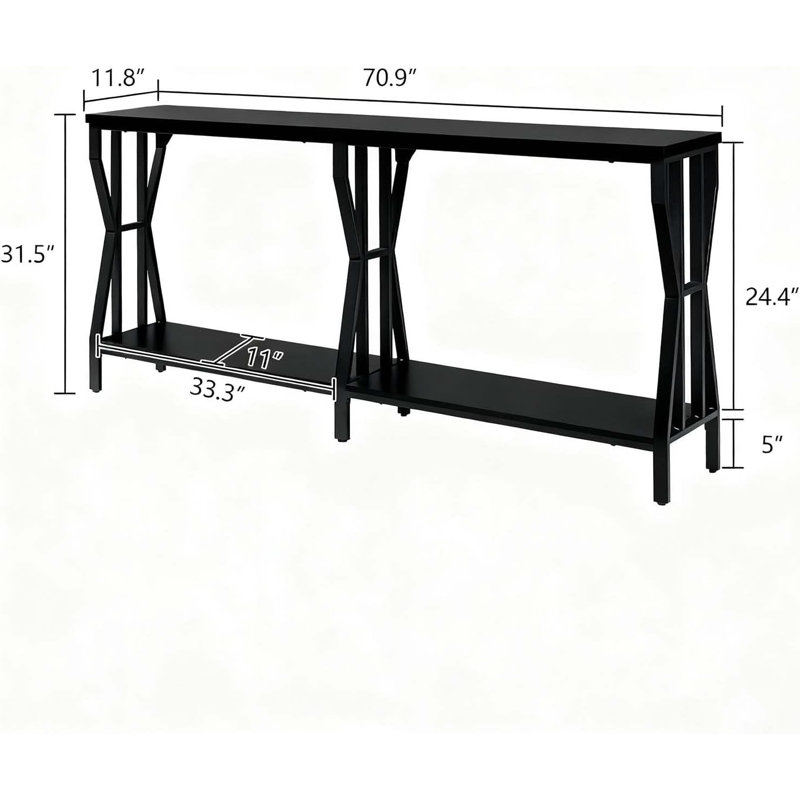 Très grande console d'entrée à 2 niveaux
