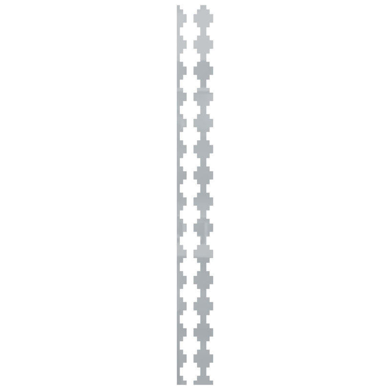 Ensemble de panneaux muraux décoratifs réglables en acrylique Gypse (paquet de 15), H 94 po x l 4,875 po, Gris