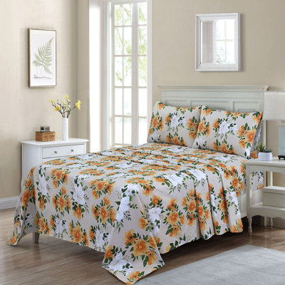 Ensemble de draps en percale 100% coton à densité de tissage 300 fils Beardstown