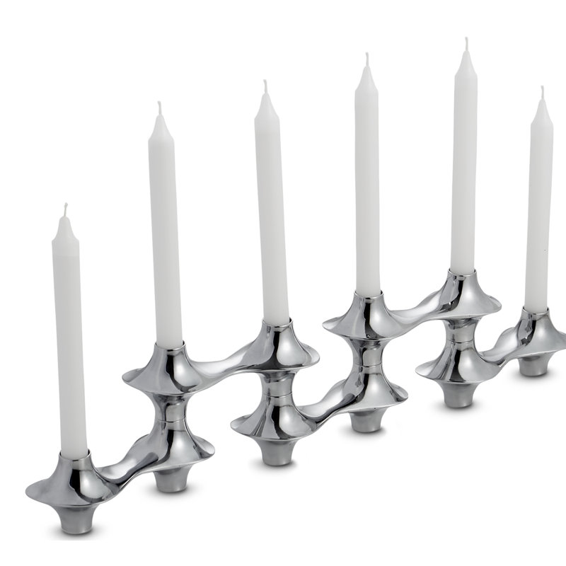 Nambe Cortina Hinged Candelabra