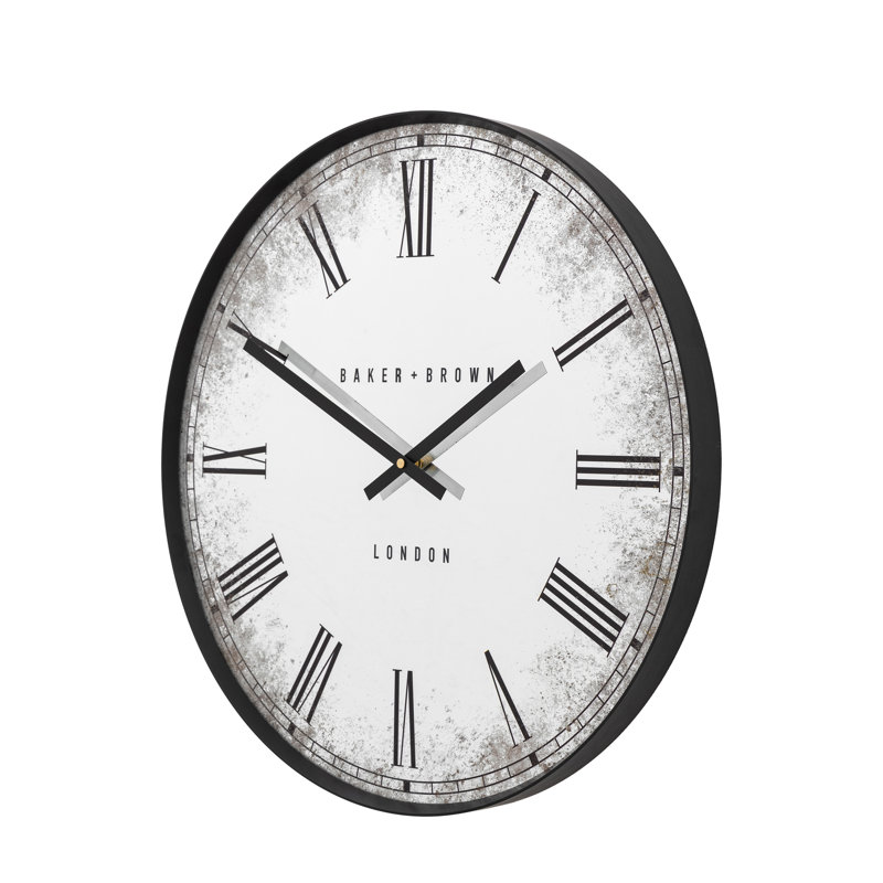 Chester Wall Clock 50cm, Black