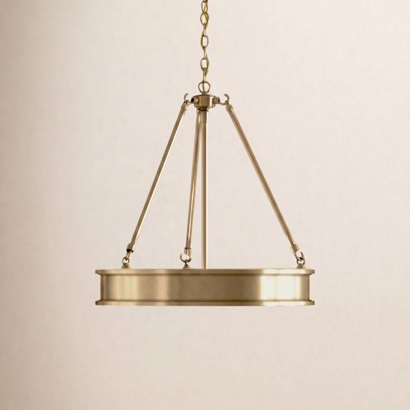 Everlee 3-Light Chandelier, Liberty Gold