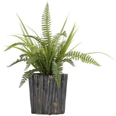 17.5'' Faux Plant in Ceramic Planter