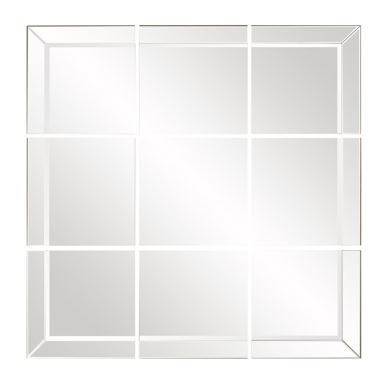 Ensemble 9 pièces de miroir de grille moderne et contemporain
