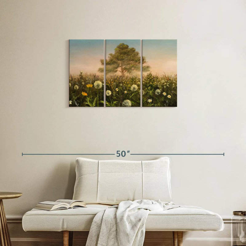 Alvord Morning Field Dandelions, 20" H x 33" W
