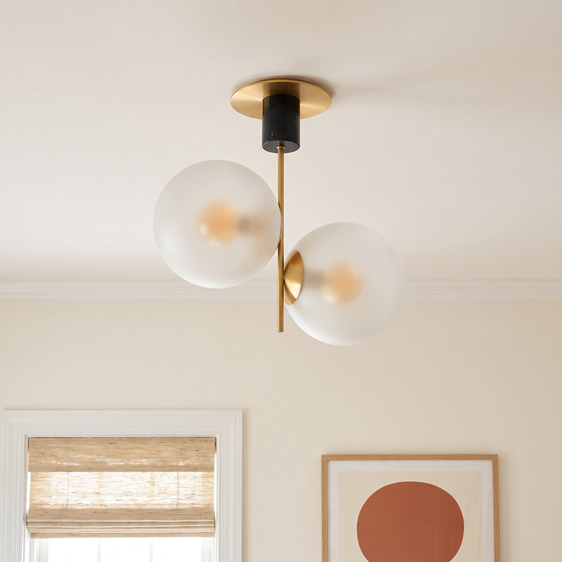Drake Glass Semi Flush Mount