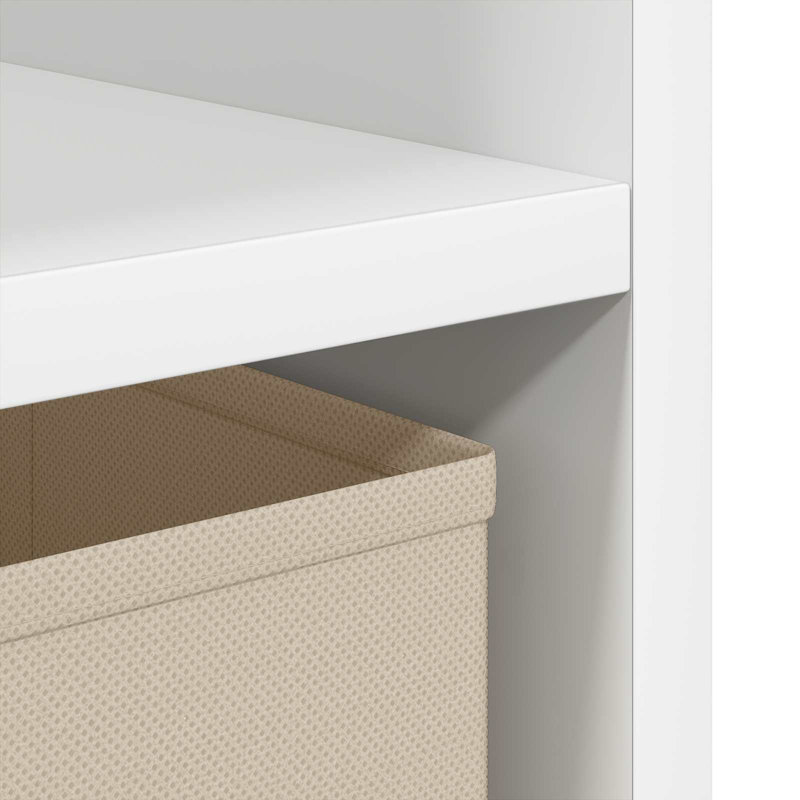 25.5cm W Composite Bedside Table, White