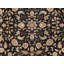 Tapis unique en laine / soie noué à la main 9 pi x 12 pi noir / rouge / beige Tabriz