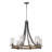 6-Light Dimmable Metal Wagon Wheel Chandelier