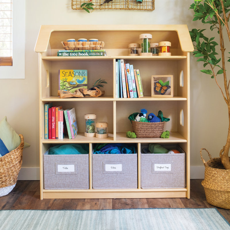 EdQ Essentials Dollhouse Bookcase, Brown