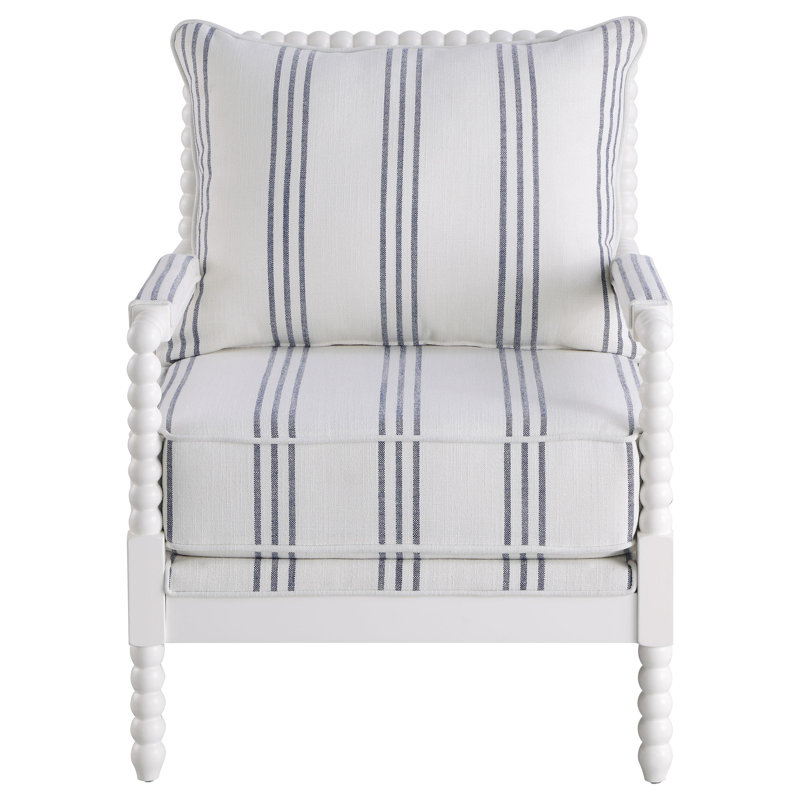 Chaise d'appoint, Blanc / Marine