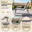 Outdoor Poppell 4-Piece Patio Furniture Set With 2 Chairs & Glass Coffee Table-1428437359