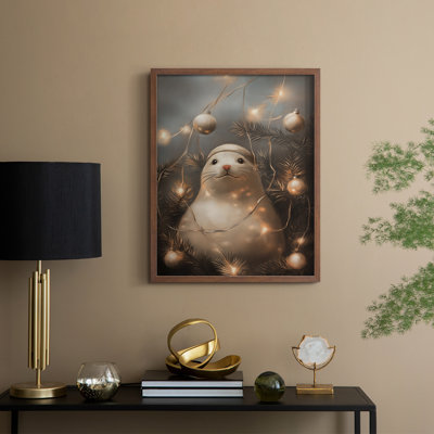 Christmas Holiday Art -Series 2-CCCLXIV Framed Print - Solid Wood