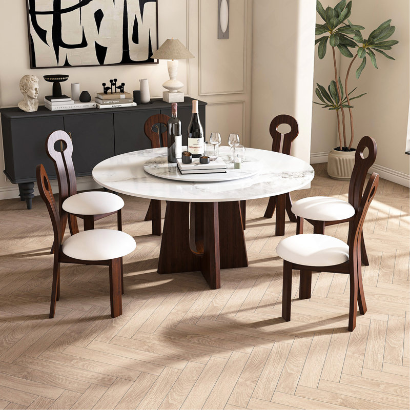 Table de salle à manger Modern Modern, 7 pièces : table, 6 chaises