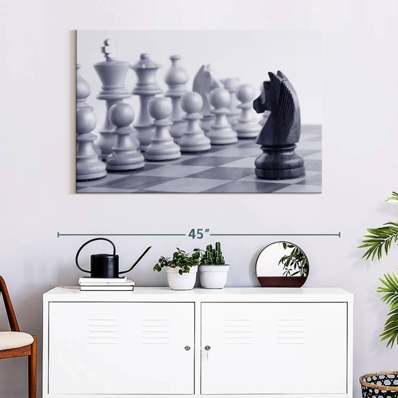 Senne Chess Game Knight, 26" H x 39" W
