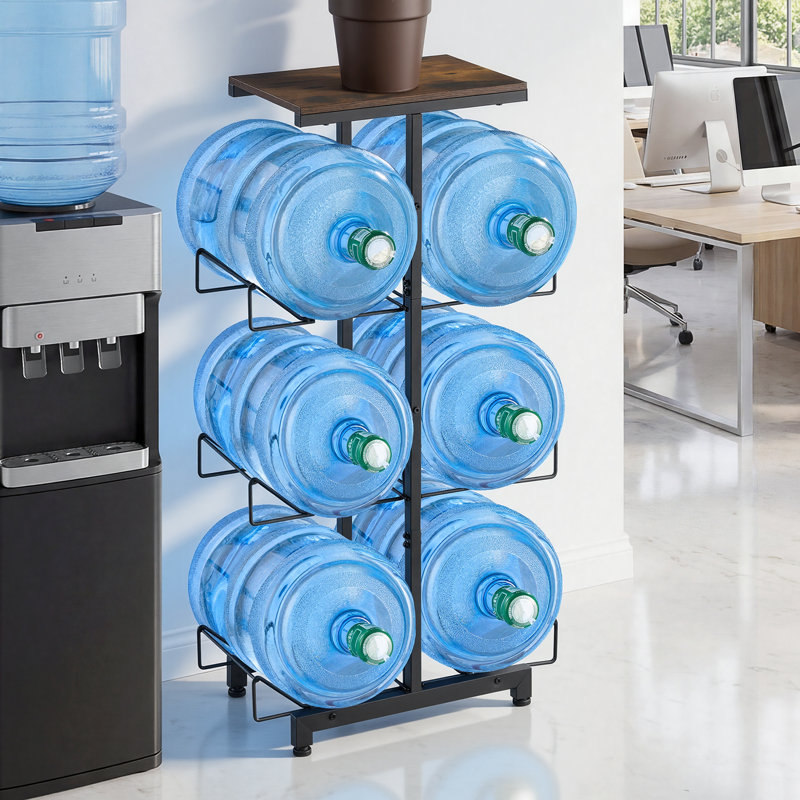 56 cm W Storage Rack, 106.5cm H x 56.1cm W x 26cm D, Black