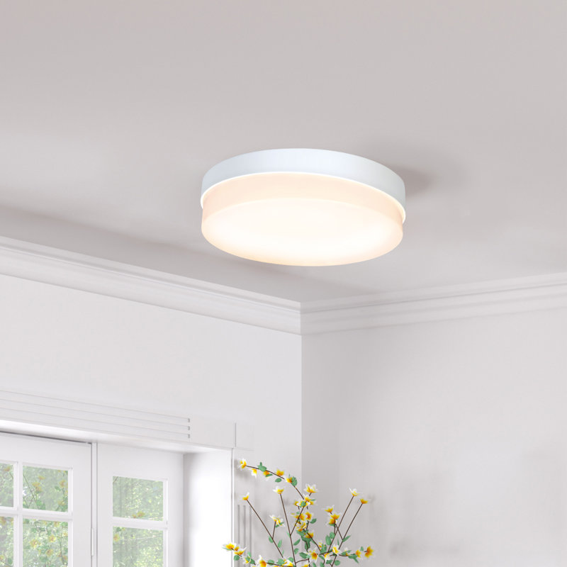 Plafonnier encastré 1 lumière DEL 14 po