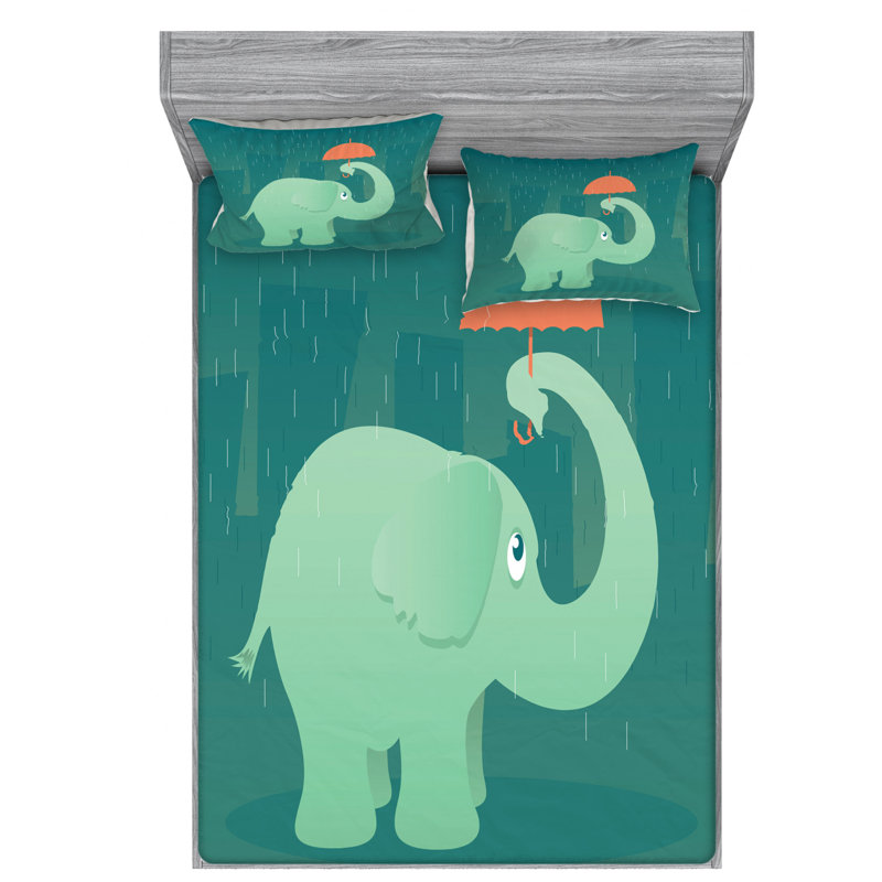Microfiber Sheet Set, Queen Sheet Set with Fitted Sheet