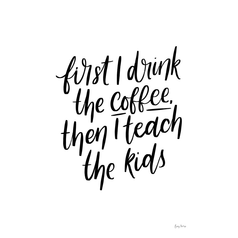 Teachers IV by Becky Thorns - Typography Print, 91 cm H x 61 cm W, Wrapped Canvas